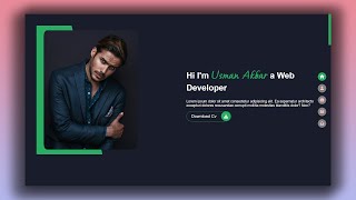 HOW TO MAKE PORTFOLIO WEBSITE USING HTML CSS AND JAVASCRIPT | Responsive Website design