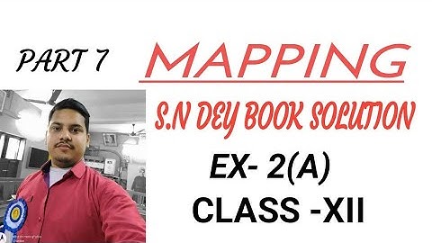 Mapping//S.N DEY BOOK SOLUTION//CLASS-XII//PART 7