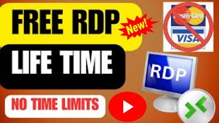 How To create RDP For Lifetime 2024 || Get Free RDP/VPS Server
