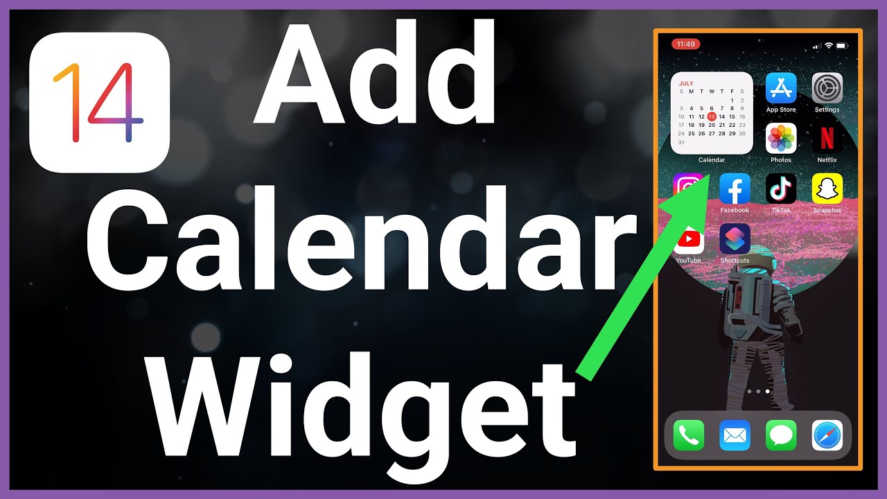 How To Add Calendar Widget To iPhone YouTube