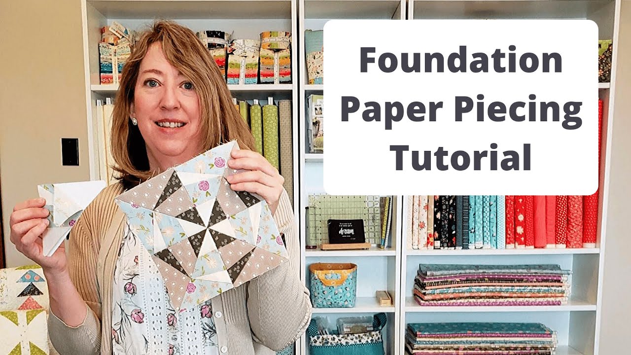 Easily Fold and Trim Using an Add a Quarter Ruler for Foundation Paper  Piecing in your Quilts 