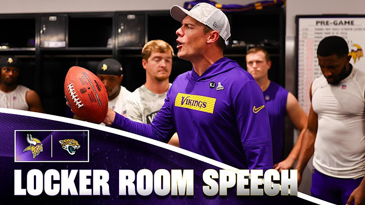 Kevin O’Connell’s Locker Room Speech After Minnesota Vikings Win Over Jacksonville Jaguars