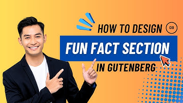 08. Design the fun fact section in Gutenberg Editor | Copy Paste Premade Layout | Gutenlayouts