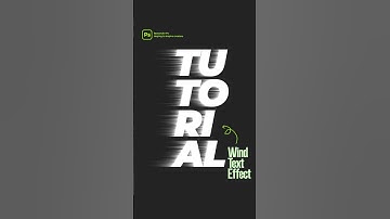 Wind Text Effect Tutorial in Photoshop.