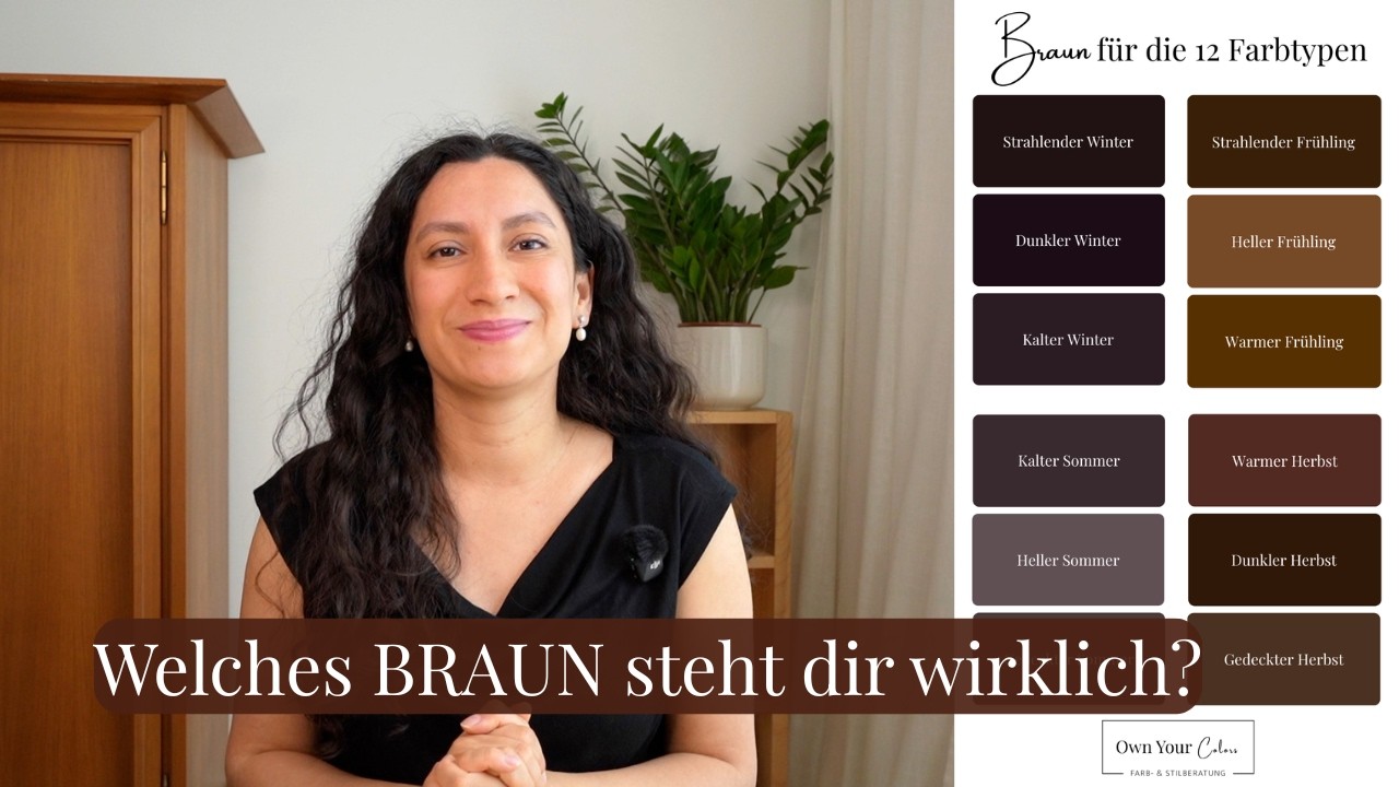 Brauntöne für die 12 Farbtypen | Finde dein perfektes Braun! - YouTube