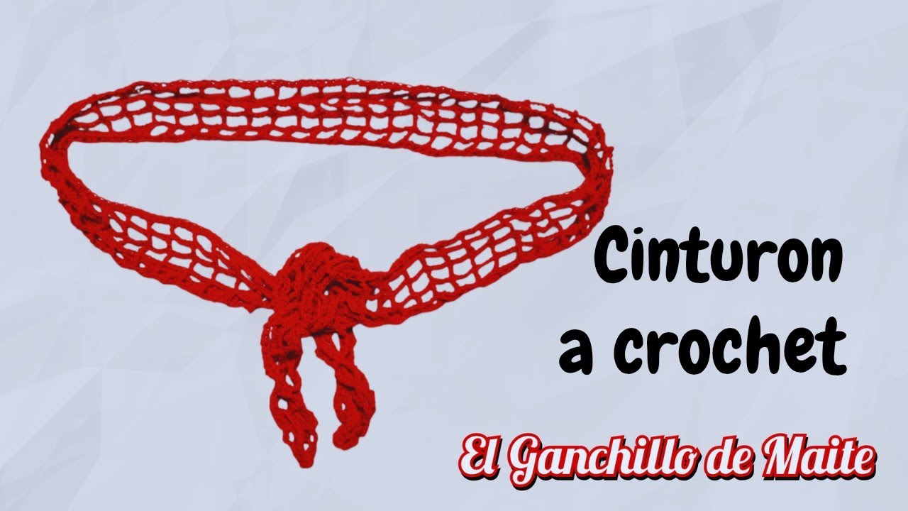Cinturon a crochet paso a paso.El Ganchillo de Maite 