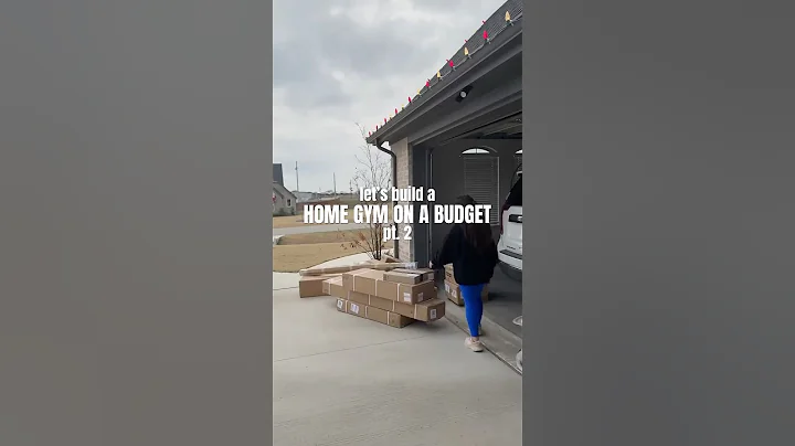 diy home gym on a budget pt. 2🏋️‍♀️ #diy #diyhomegym #diygaragegym #homeprojects #homeinspo