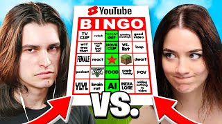 I Played YouTube SHORTS Bingo vs. My GF 💀