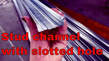 【stud and track machine】: High speed stud and track roll forming machine " with slotted hole"