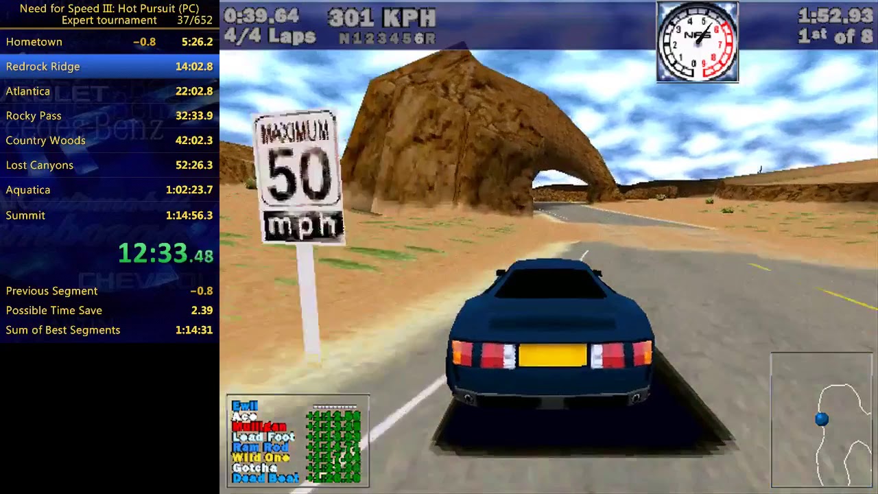 Need for Speed III: Hot Pursuit - Expert tournament in 