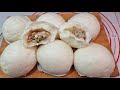 ซาลาเปาไส้หมูสับ Steam​ed pork buns | new new eat​ food​