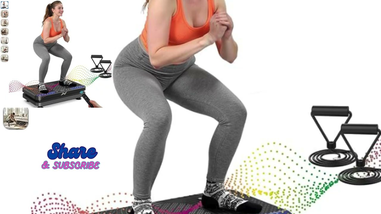 AXV Vibration Plate Fitness Platform Exercise Machine Vibrating Shaking Full Body