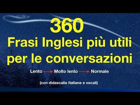 360 Frasi Inglesi più utili per le conversazioni (con didascalie italiane e vocali)