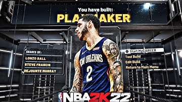 My OFFICIAL NBA 2K22 Build Current Gen! Pure Playmaker With Sharp TakeOver! Best Build In NBA 2K22!