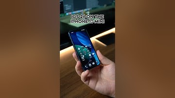 iOS 26 on the iPhone 13 mini! #shorts #ios26