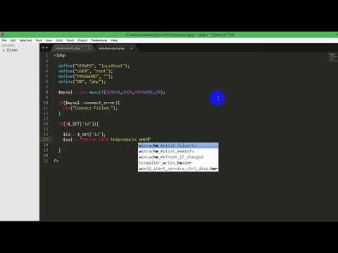 PHP with Mysql part-04(delete record with prepare statement)