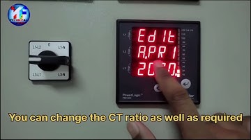 How to check and change the CT ratio in the #Schneider electric multifunction meter.
