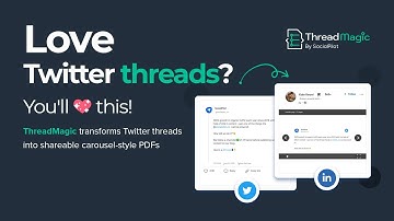 Love Twitter threads? ThreadMagic transforms Twitter threads into shareable carousel-style PDFs