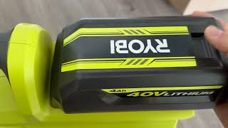 Ryobi 40V 120 Mph 450 Cfm Cordless Battery Variable-Speed Jet-Fan Leaf Blower
