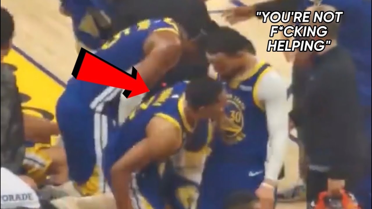 *UNSEEN* Steph Curry Tells Jordan Poole That “He Isn’t F*cking Helping” After Shoving Draymond Green