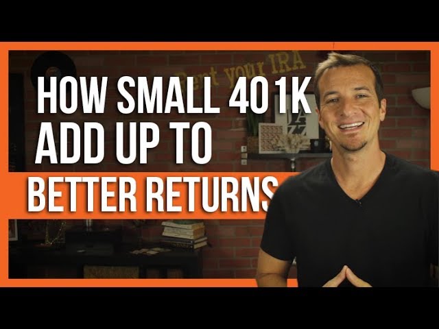 How small changes to your 401k can add up How small changes to your 401k can add up