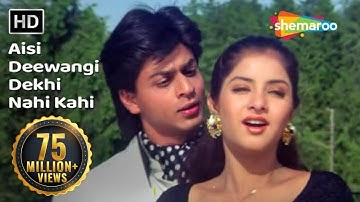 Aisi Deewangi Dekhi Nahi Kahi | Deewana Song | Shah Rukh Khan | Divya Bharti | Most Viewed Song