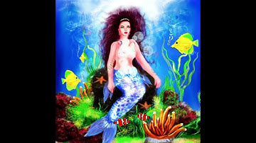 Mermaid fantasy Procreate painting timelapse