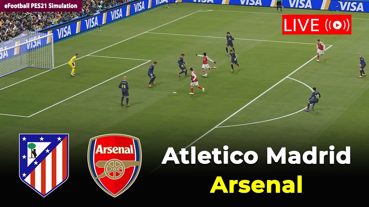 🔴Arsenal vs Atlético Madrid | UEFA Champions League 25/26 |eFootball PES21 Simulation - 3
