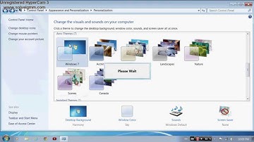 How to change the theme in windows 7