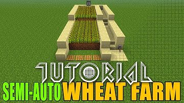 Minecraft Wheat Farm Tutorial Semi Automatic 1.3