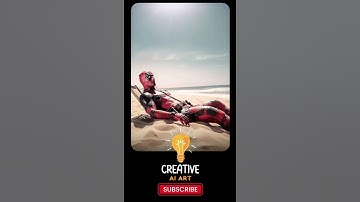 Deadpool in summer  - Midjourney 🌞⛱️ - Creative Ai Art#short #ai #creative #shorts