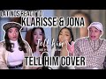 Latinos react to TELL HIM (Celine Dion and Barbara Streisand) Cover by Klarisse and Jona| REACTION🤯👏