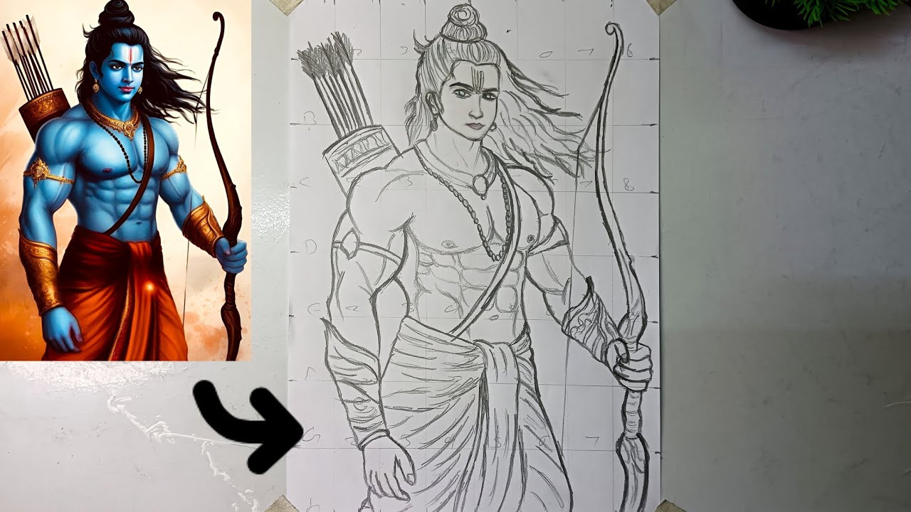 How to draw ram 🔥 || outline drawing ||🥰 step by step easy method || ram outline drawing☺️ || 