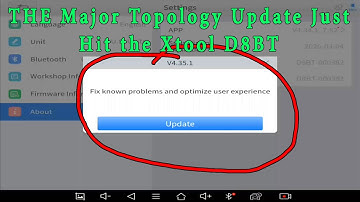 The Major Update with Topology just Hit the Xtool D8BT.