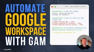 Automate Google Workspace with GAM