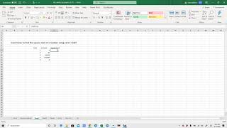 Using excel formula to find square root of a number
