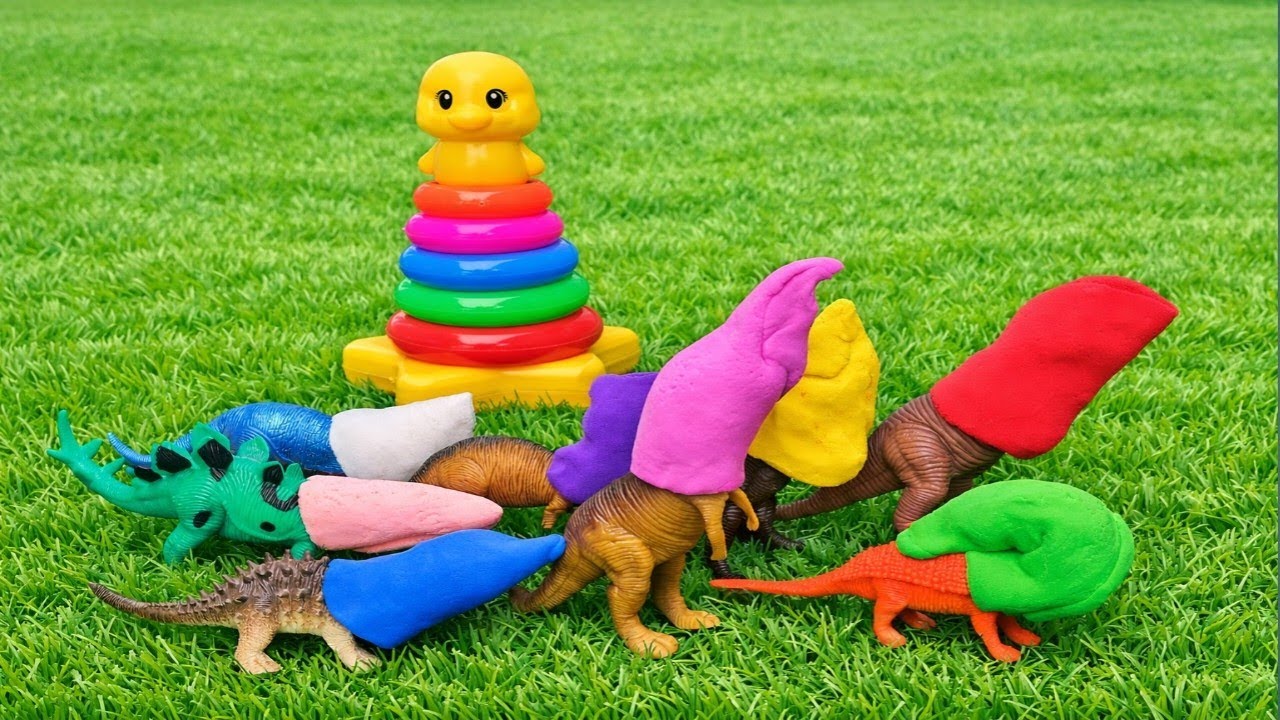 Membuka Benda Warna Warni Di Kepala Dino, Spinosaurus, T rek ...