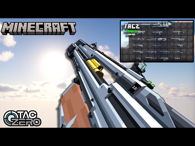 Minecraft】永恆槍械槍包推薦| 科幻武器包-英仙座槍包全武器展示