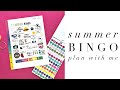 Summer Bingo Plan With Me feat The Happy Planner