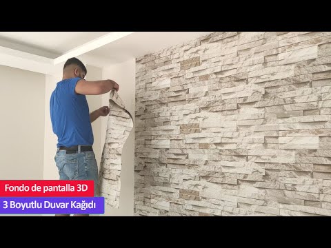 Ustasından Tv Arkası 3 Boyutlu Duvar Kağıdı Uygulaması - How to Paste 3D wallpaper?