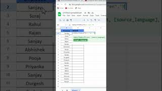 English to Hindi Translate in Excel #excel #exceltips #exceltutorial #msexcel #microsoftexcel screenshot 4