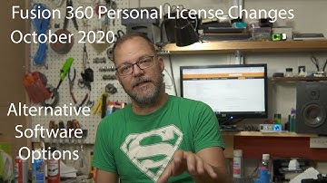 Fusion 360 License Changes Fall 2020 - Alternative Free Software