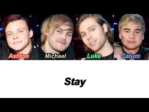 5SOS - Stay - Recorded at Spotify Studios NYC (Cover) (Color Coded Lyrics)