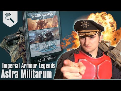 Видео: Обзор Imperial Armour Compendium Legends - Astra Militarum