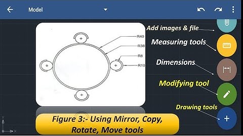 Using copy, move, mirror & rotate in Gnacad like AutoCAD