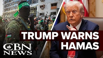 Trump Warns Hamas to Disarm or Be Disarmed