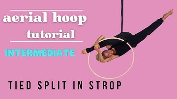 Have you learned that fun strop split! Aerial Hoop tutorial