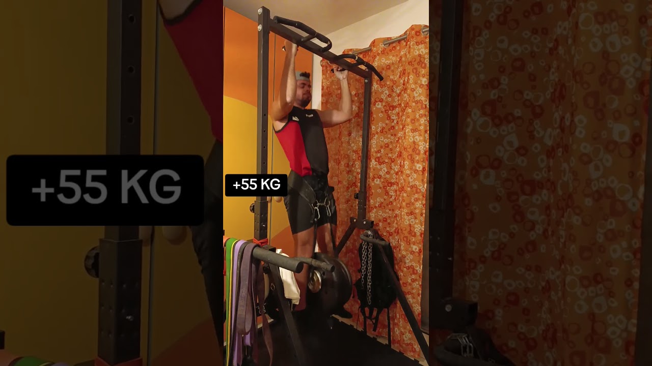 Pullups +50 Kg. Not perfect form