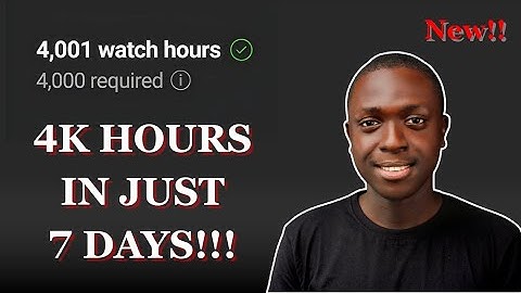 How I Got 4000 Watch Hours FAST on YouTube in 2025 (No Ads, No Trick!)