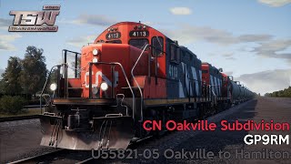 U55821-05 Oakville to Hamilton - CN Oakville Subdivision - GP9RM - Train Sim World 2020